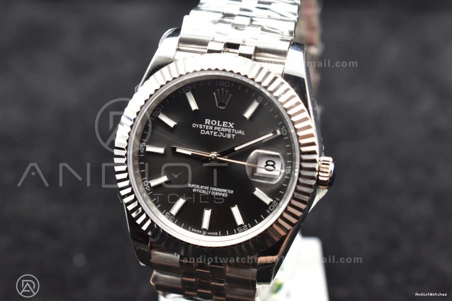 Jubilee Best 41 639 SA 904L Casual DIWF 1:1 126334 Stick Dial Steel Grey DateJust Edition on Bracelet 1113